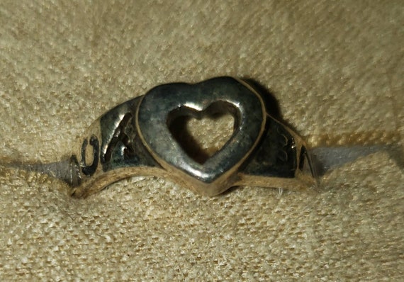 Sterling Silver heart Ring*Silver Ring*Sterling R… - image 2