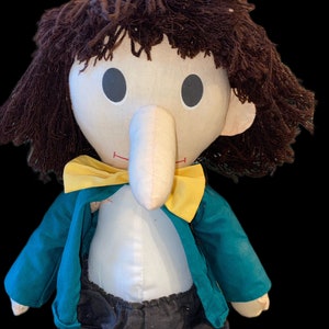 Exclusive Vintage 33" Lanky Pinocchio Plush Stuffed Doll Collectible from Museum of Fine Arts Boston