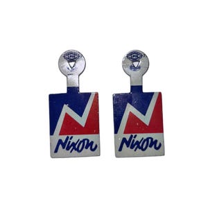 Vintage 1968 Richard Nixon Political Tab Back Pin Buttons