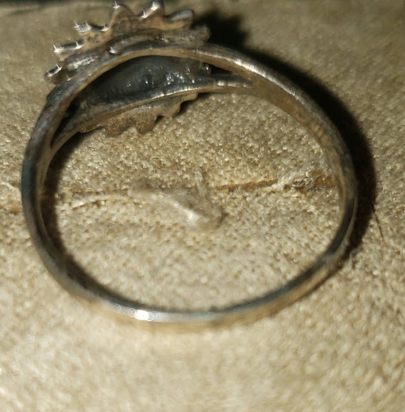 Vintage Sterling Silver Sun Ring - image 5
