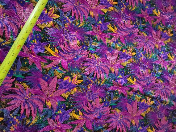 Vintage Large Multi-color Botanical Floral Themed… - image 7