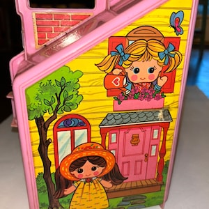 Vintage 1970&#39;s Knickerbocker Dolly Pops Playhouse, Outfits, & Dolls Lot HONGKONG