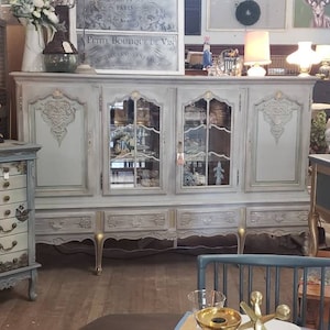 SOLD SOLDBelgian Oak Breakfront*Belgian Hutch*Oak Hutch*French Oak Hutch*French Country Hutch*French Breakfront*