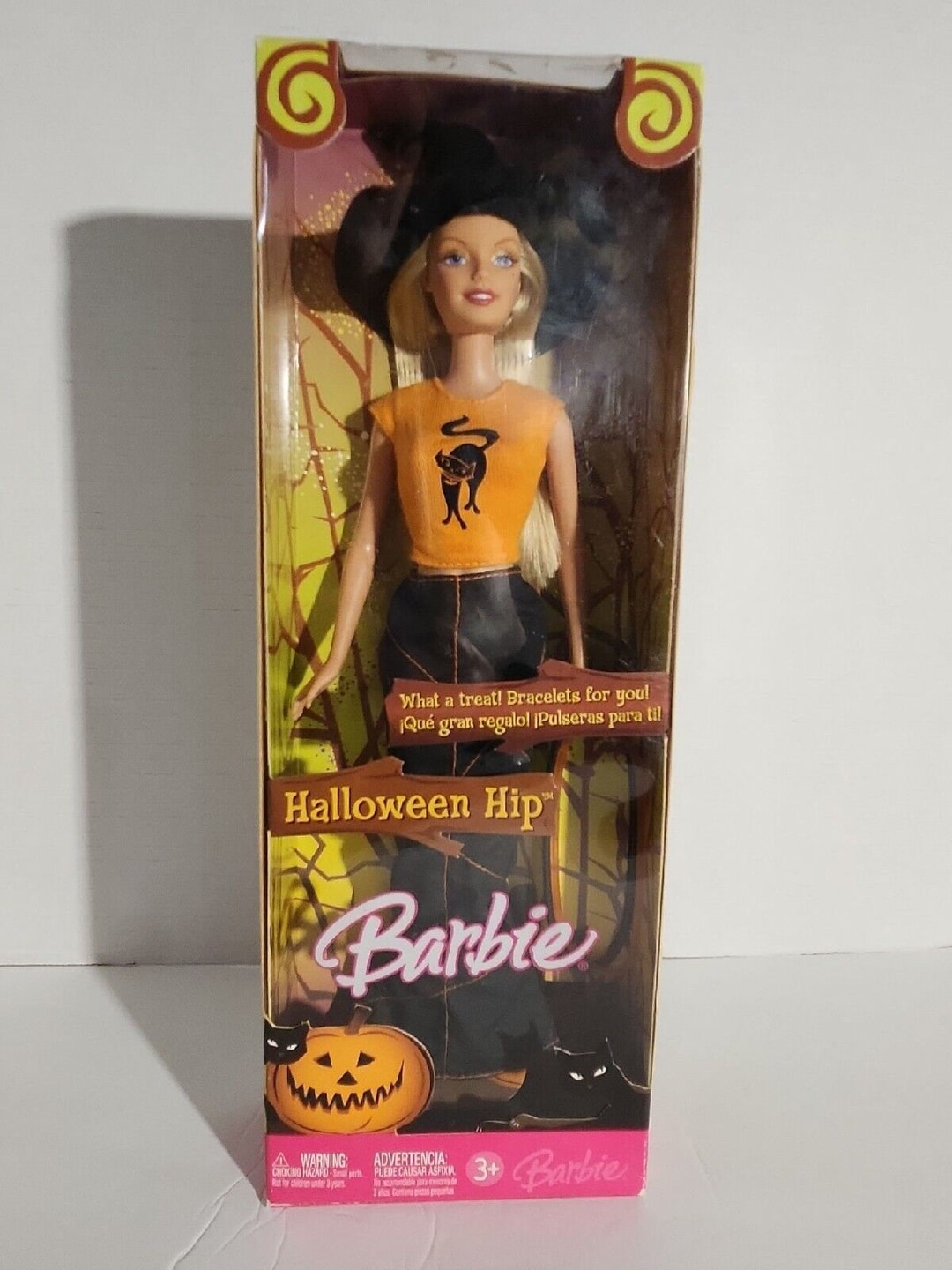 Halloween Hip Barbie Witch With Black Cat Sweater Jelly Bracelets Etsy