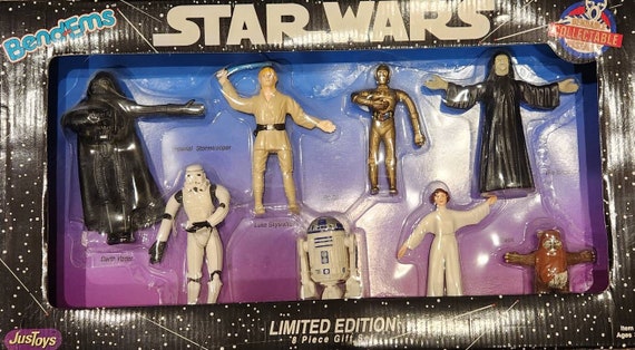 1993 Star Wars Bend-ems Figures (9 Pc Set) New-in Box Limited