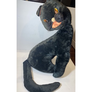 Peluche noire Dollcraft Laverne & Shirley Boo Boo Kitty, vintage des années 1960