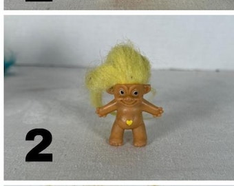 Verschiedene Vintage 90er Jahre Miniature & kleine Sammler Troll Puppen