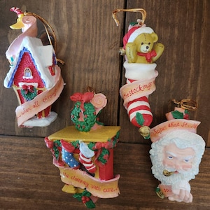 Vintage Papel Freelance Christmas Poem Twas the Night Before Ornaments