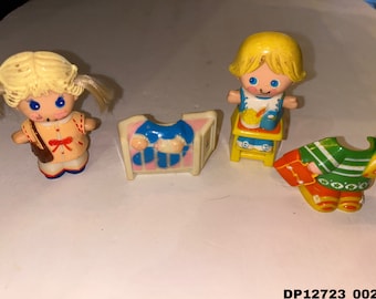 Vintage 1970&#39;s Knickerbockers Dolly Pop Lots! Dolls & Snap On Outfits