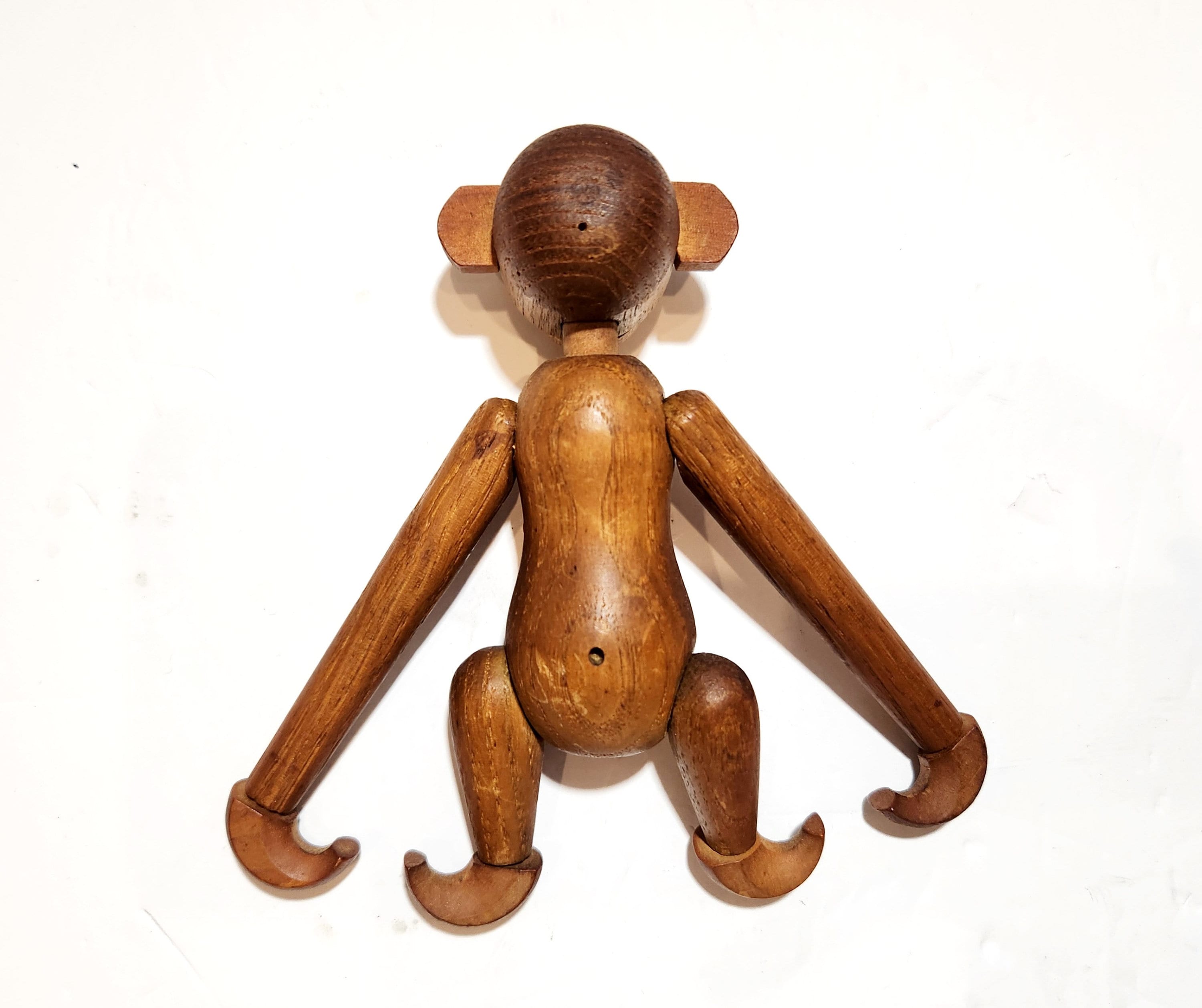 Vintage toy monkey アスティエ　オーナメント Vintage Zooline Danish Wooden Lucky Hanging Monkey - Etsy
