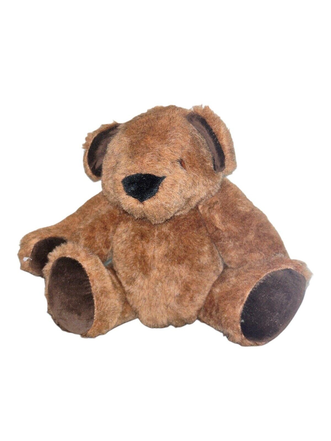 Vintage Retired Handmade Jointed Teddy Plush From the Basic Brown
