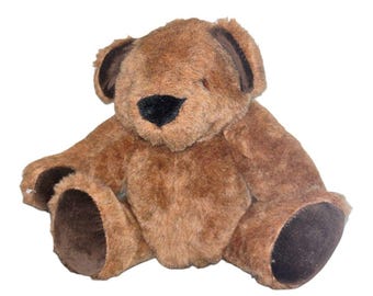 Peluche nounours articulée à la main vintage de The Basic Brown Bear Factory