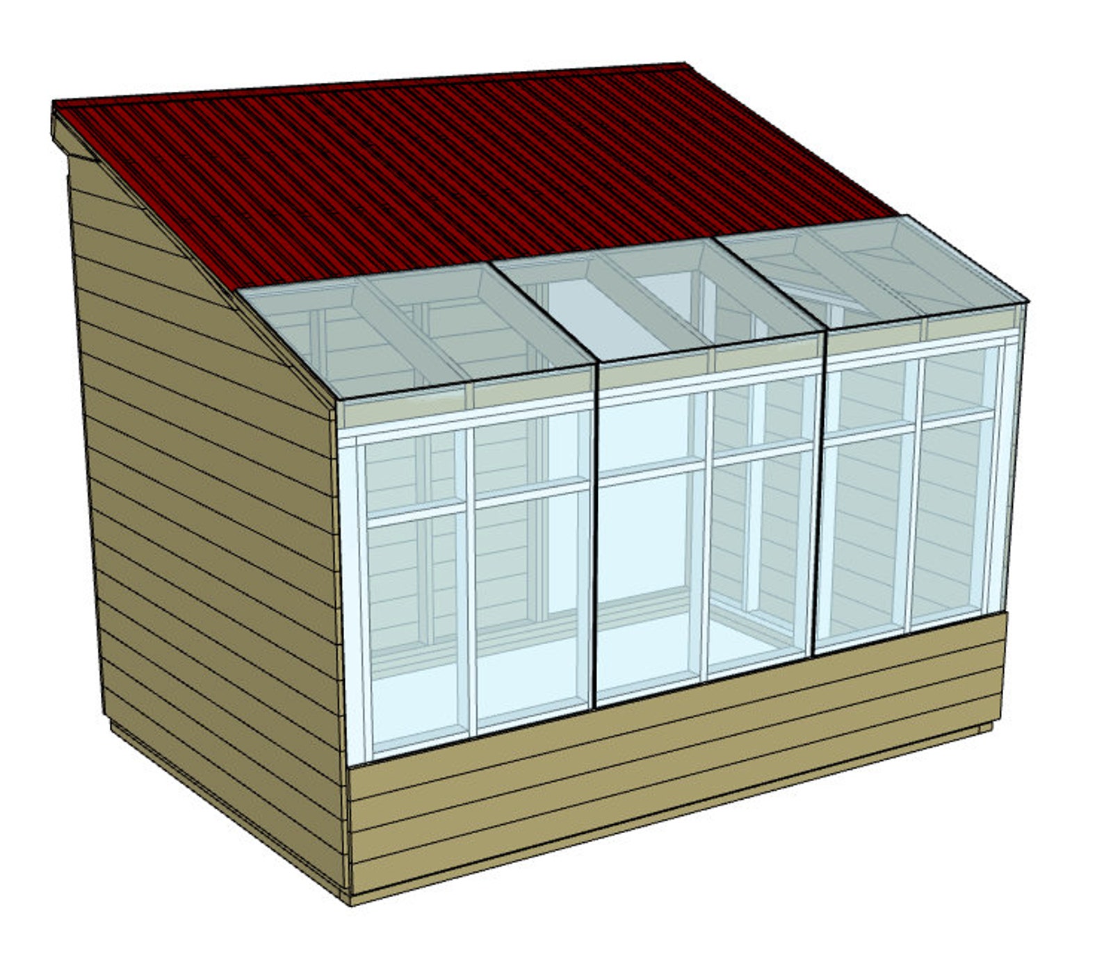 PLANS Northern Climate Greenhouse Passive Solar Backyard Plans Etsy