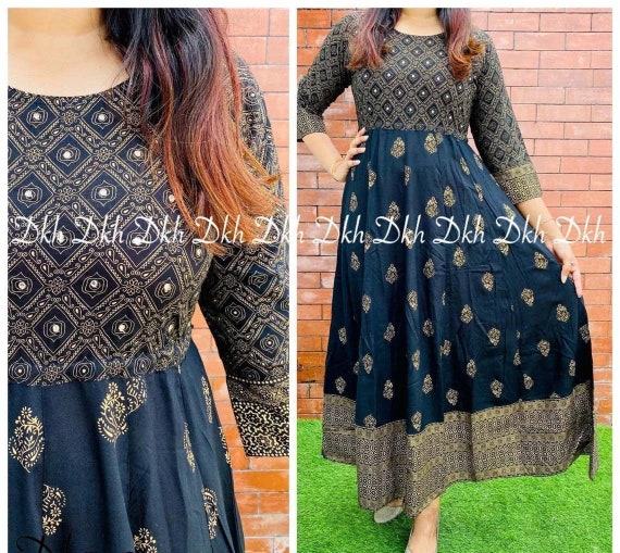 Designer Full Flair Work Anarkali Kurti 