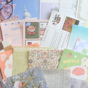 30/60 Piece Memo Paper Grab Bag, Cute Stationery