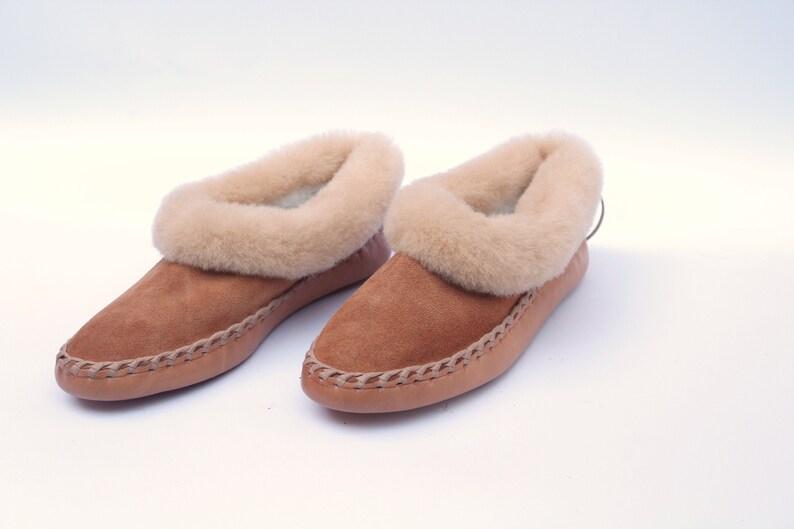 Sheepskin Slippers Warm Slippers Fur Slippers Womens Slippers Etsy