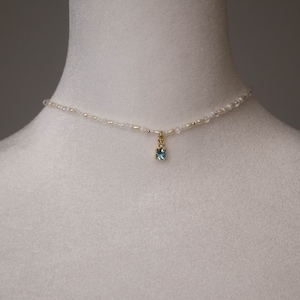 Birthstone pearl choker necklace, Handmade pearl beaded choker, Women Jewelry Gift, Mother's Day gifts