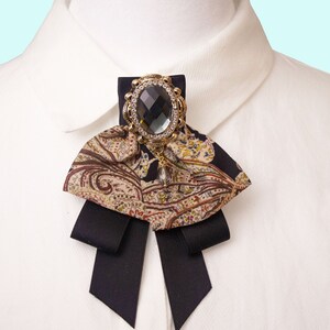 Elegant Bow Tie for dress shirt, Bow Brooch, Ribbon Brooch, Bow Tie, Necktie for Woman, Mother’s day gifts