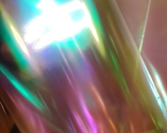 25 Iridescent Cello Sheets - 5"x11" - Inlay Resin Crafts Jewelry Holo Opalescence - Gift Wrap Holiday Presents Multipurpose Color Shift Film