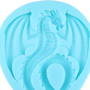 Dragon Silicone Mold - Resin Fondant Polymer Clay Chocolate Candy Wax Soap - Border Elegant Photo Frames
