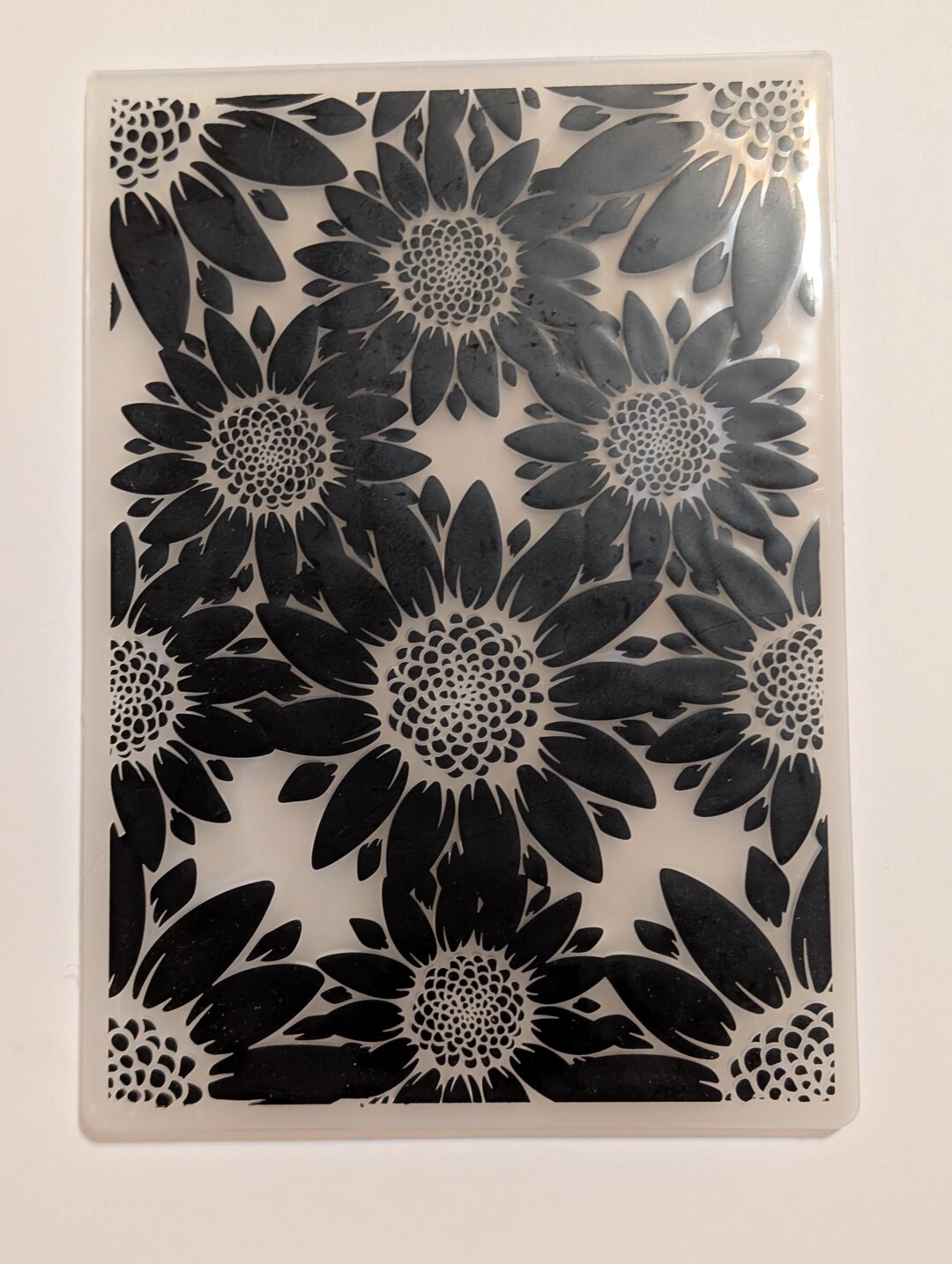 5x7 Floral Embossing Folder Daisy Sunflower Petals Scrapbook Greeting ...