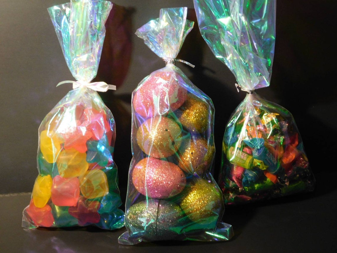 40 Iridescent Cello Treat Bags 5 x 11 Party Etsy