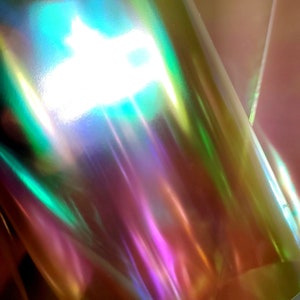 25 láminas de celofán iridiscente (12,7 x 28 cm) - Resina incrustada, artesanía, joyería, opalescencia holográfica, envoltura de regalos, regalos navideños, película multiusos de cambio de color