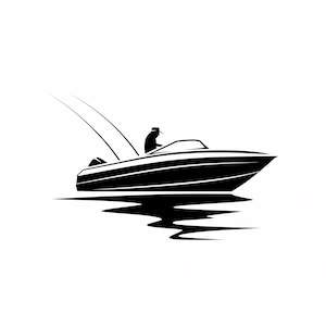 Center Console Boat SVG | Cricut Cut File, Fisherman Clipart (Instant Download)