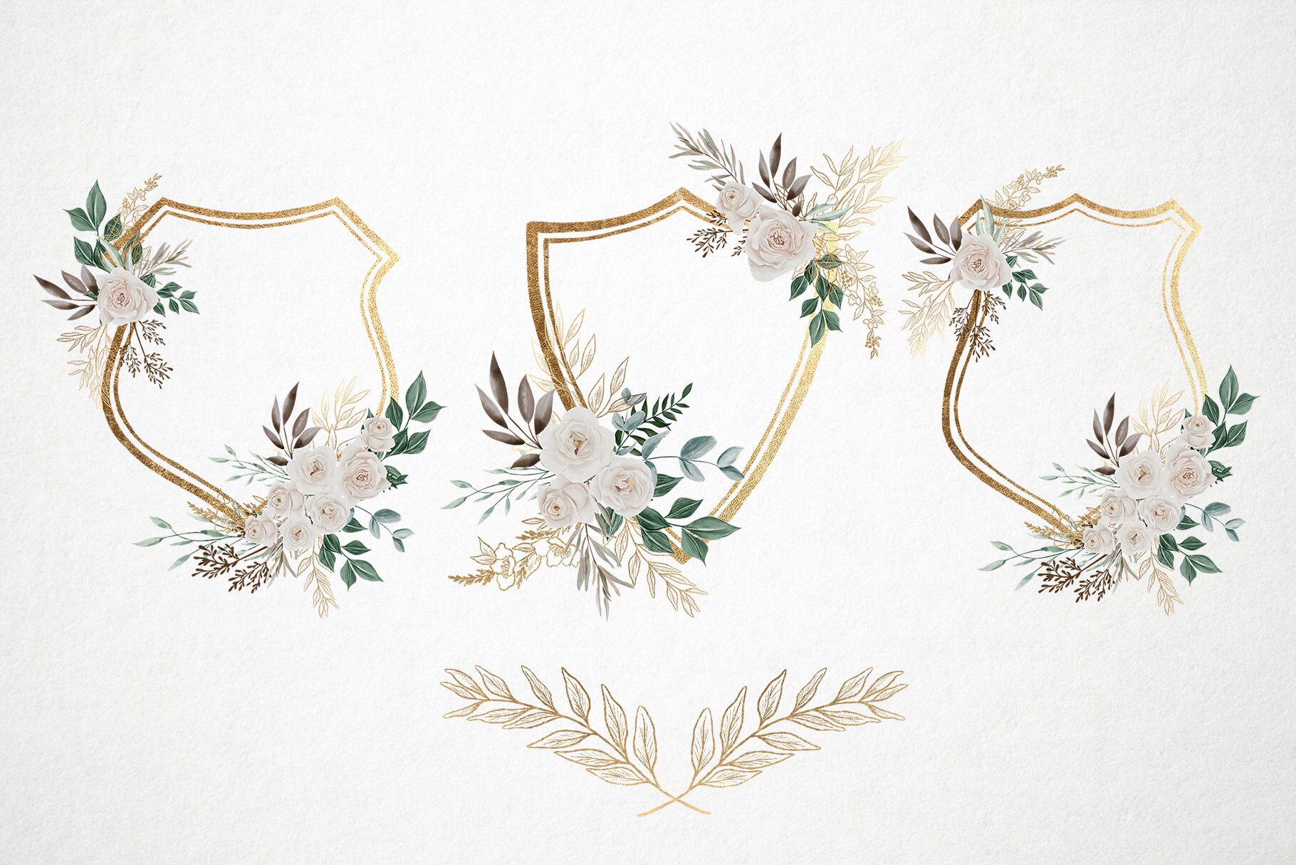 Vintage Rose collection Vintage Rose Clipart Flowers png | Etsy