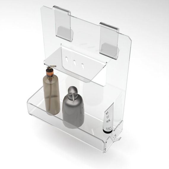 Transparent Perspex Shower Shelf With Towel Holder No -  Norway