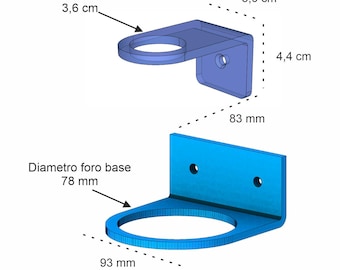 Agplex - Espositore bottiglia di vino da parete trasparente - Portabottiglie singolo a parete