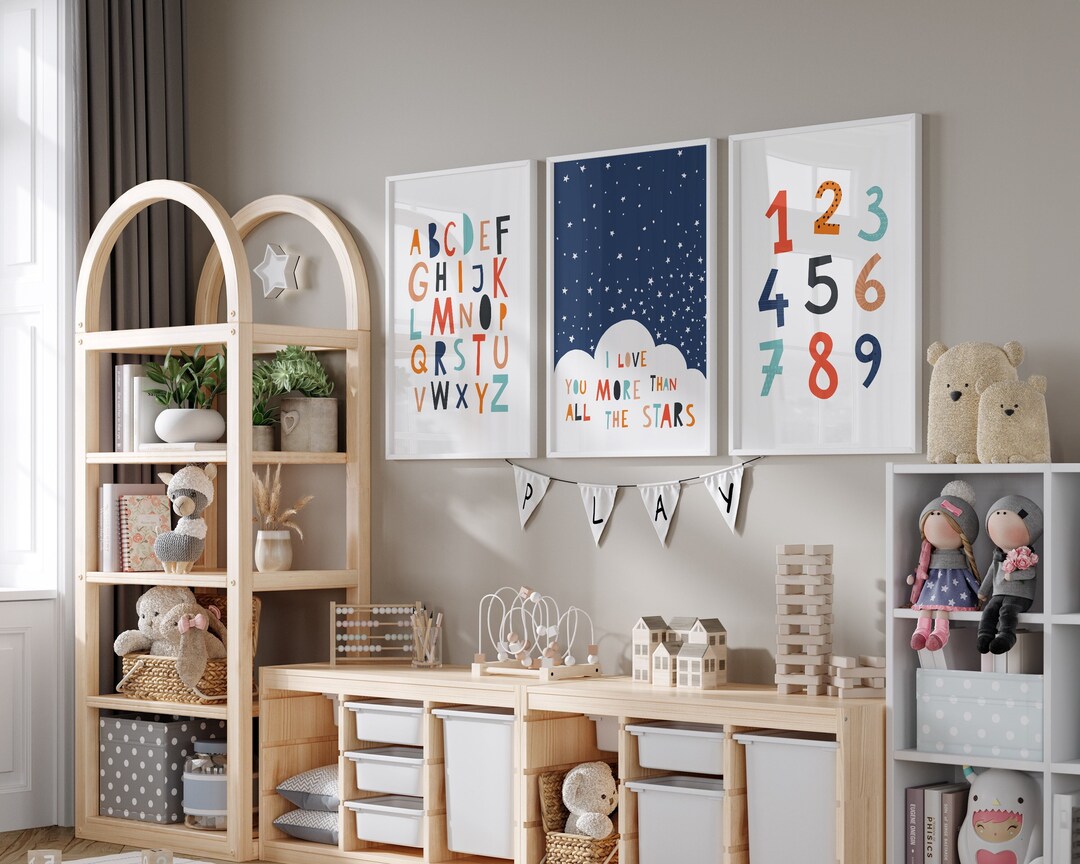 Nursery Prints, Playroom Decor, Digital Download, Kids Printables ...