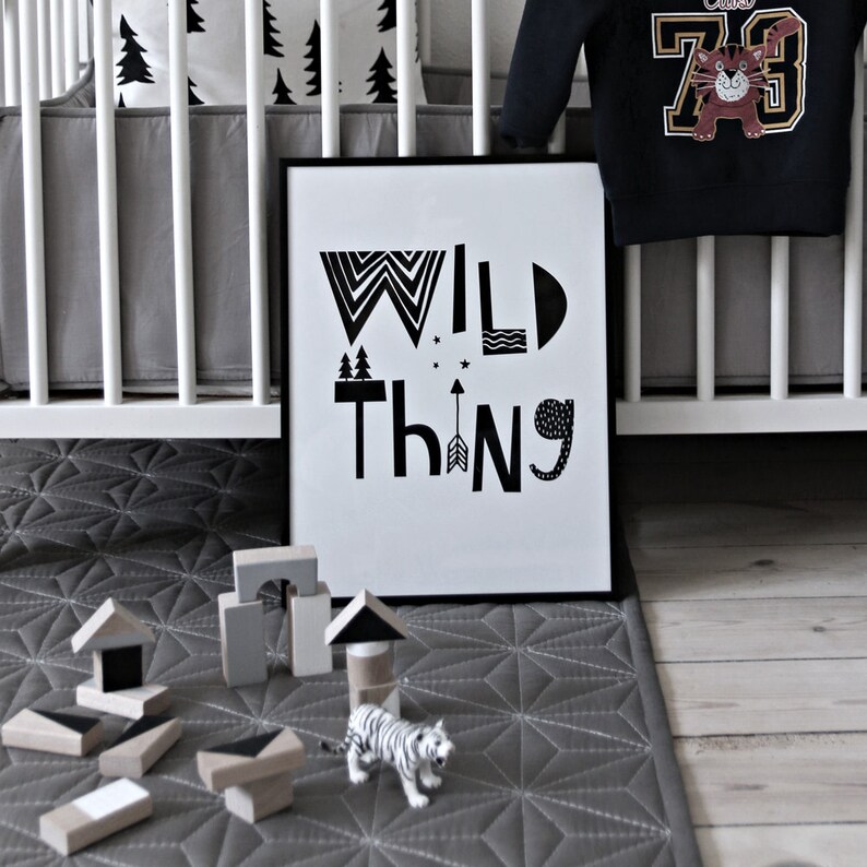 Black and White Nursery Decor Printable Quote Mini Learners Etsy