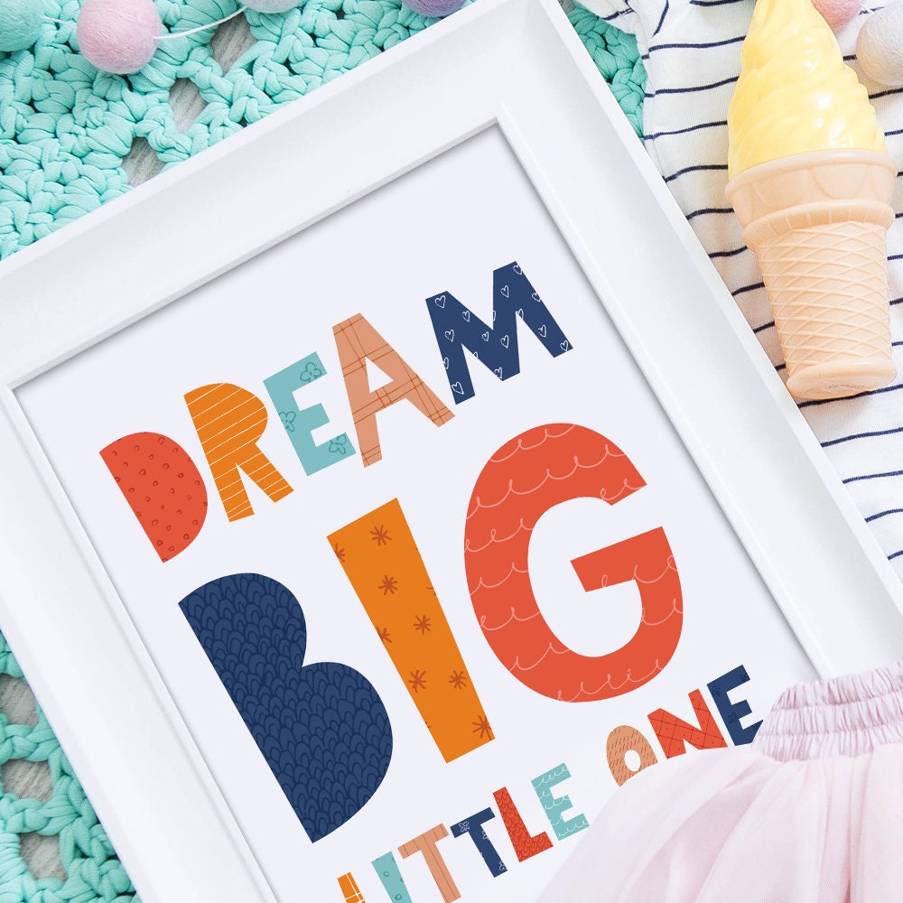 Boys nursery print Childrens wall art kids playroom decor | Etsy