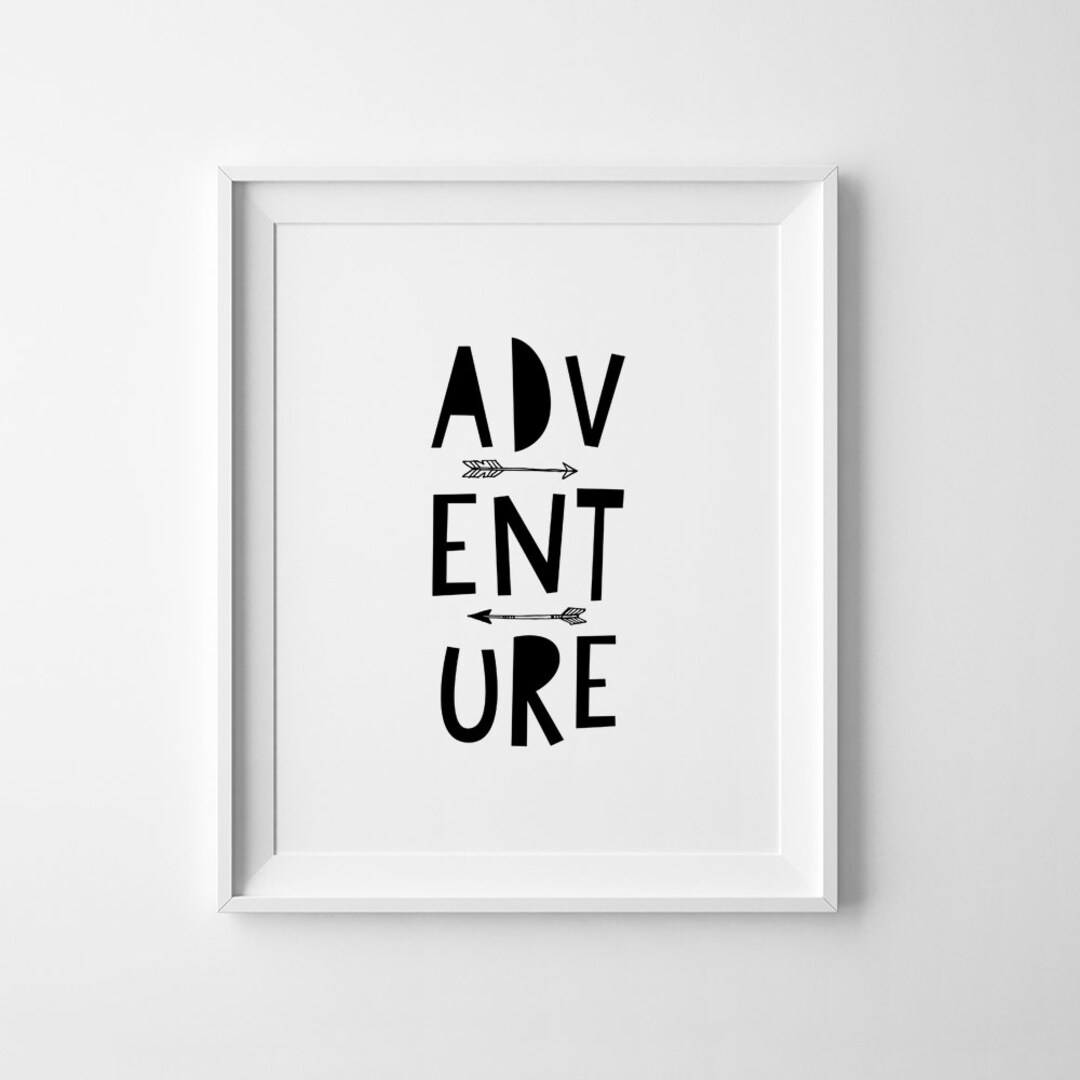 Printable Art Nursery Decor Adventure Poster Wall Art - Etsy