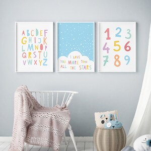 Kids Wall Decor Rainbow Wall Art Nursery Prints Follow The Etsy