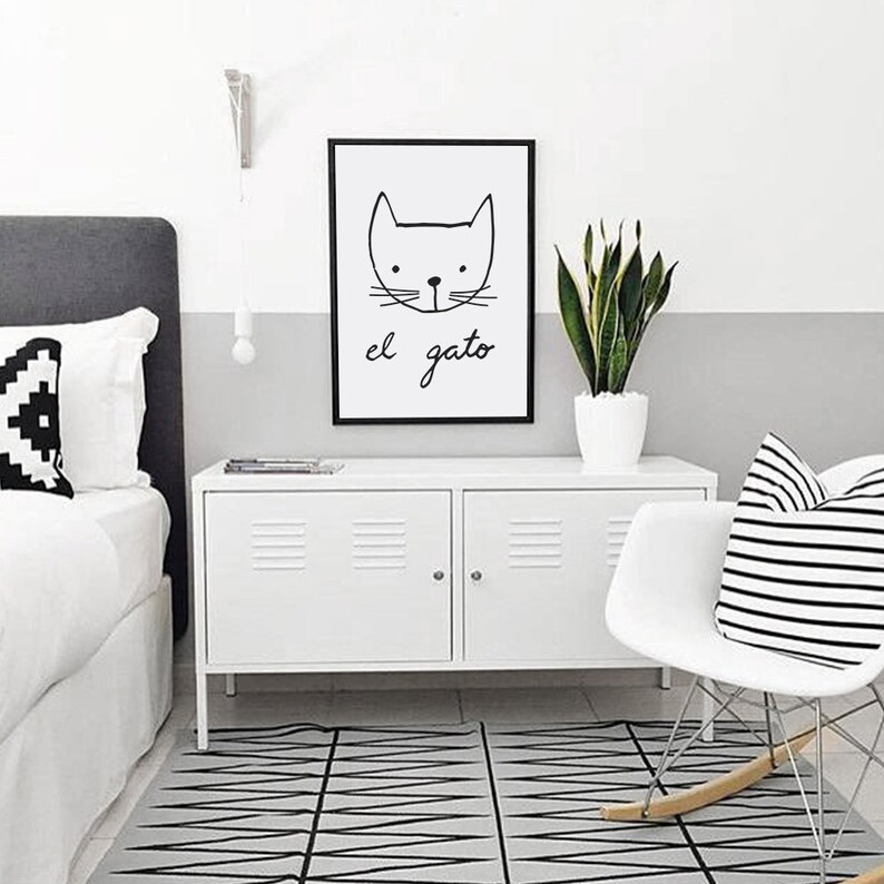 Black and White Nursery Printable Downloadable Print Nursery Etsy UK