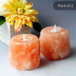 Himalaya Bergsalz Kerzenhalter, Teelichthalter, spirituelle Geschenke, Kerzengeschenk, Rough Salt Lampe, Geschenk für sie, Wohndekor,