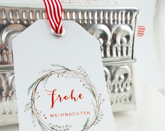 Honig-Weihnachts-Geschenkbox "Frohe Weihnachten" - Frühlingsblütenhonig