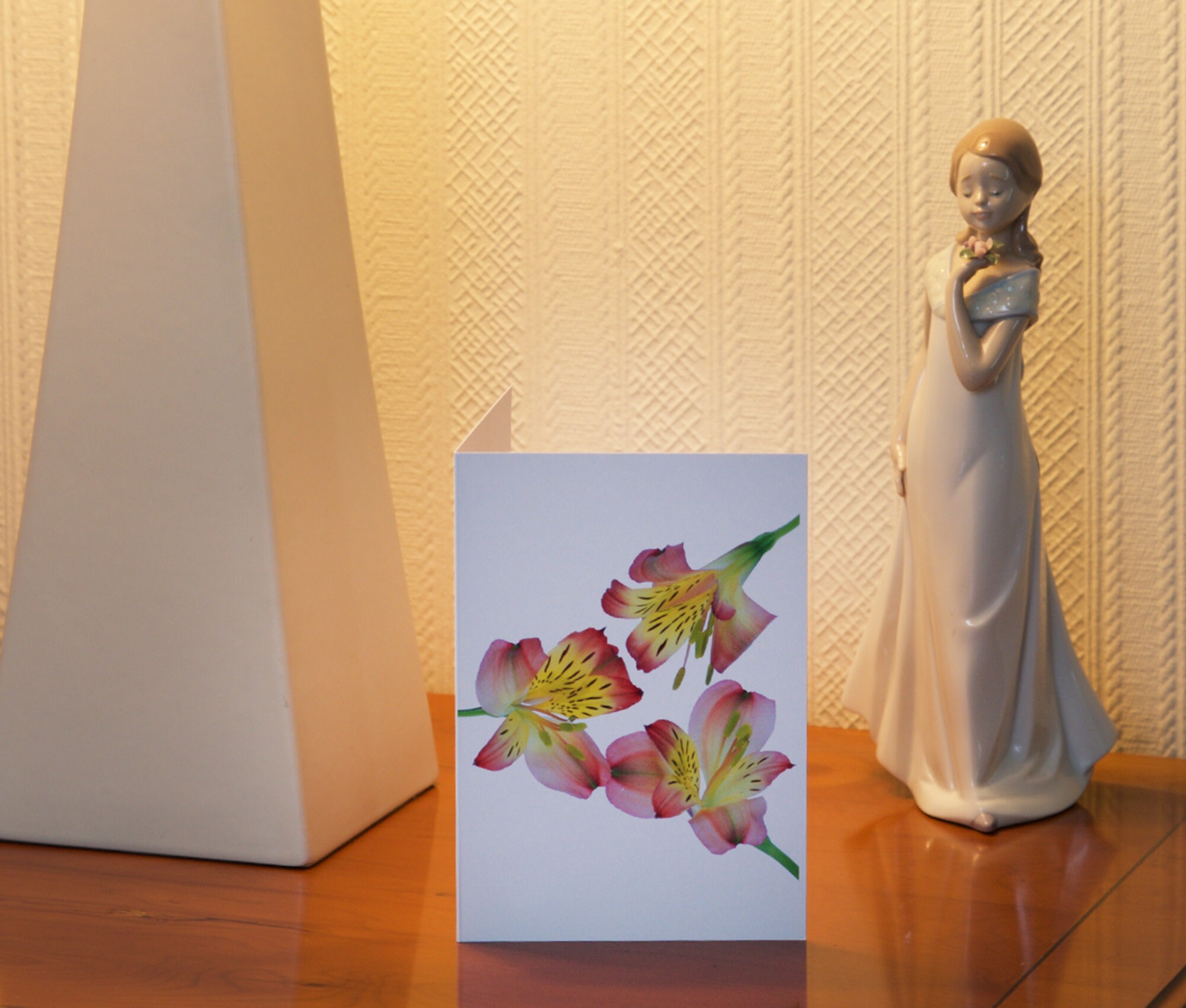 Alstroemeria Flower Thank You Cards - Floral Notelets, Pack of 5 - Etsy UK