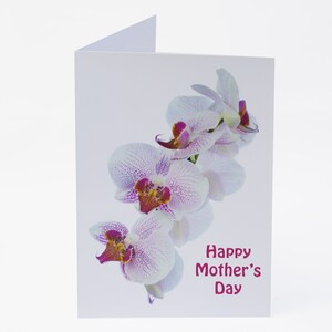 Muttertagskarte – Orchidee Blumen - leeres Inneres - komplett mit Umschlag - exklusiv verkauft von AM Fine Art GB