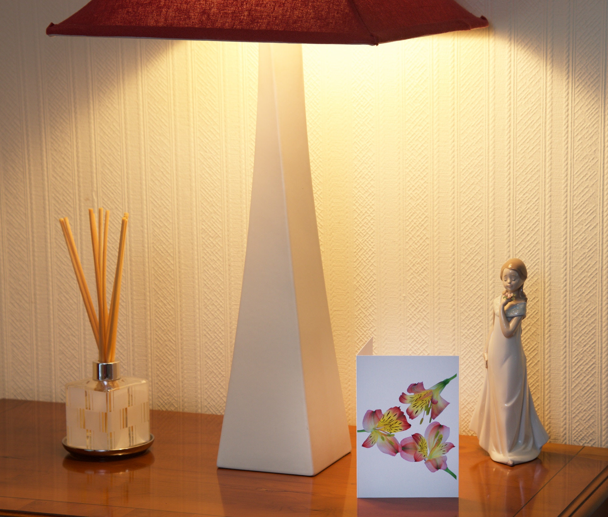 Alstroemeria Flower Thank You Cards - Floral Notelets, Pack of 5 - Etsy UK