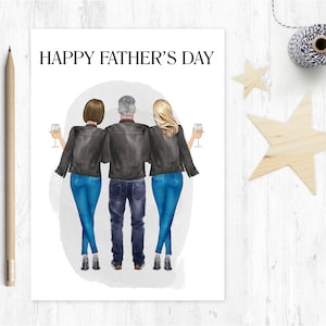 biglietto personalizzato per la festa del papà, padre e figlia, papà e figlia, padre e figlia, biglietto per la festa del papà, papà e figlia