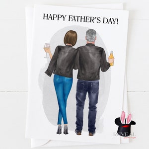 personalisierte Vatertagskarte, Vater und Tochter, Papa und Tochter, Vater und Tochter Vatertag, Papa und Tochter Vatertagskarte