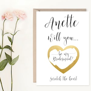 veux-tu être ma carte à gratter demoiselle d’honneur, proposition de demoiselle d’honneur, carte à gratter demoiselle d’honneur, carte de demoiselle d’honneur, carte de demoiselle d’honneur personnalisées