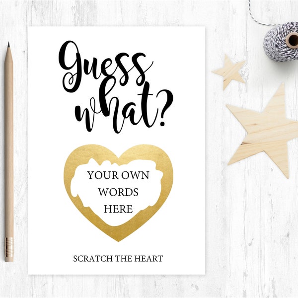 Personalized Scratch Card: Surprise Announcement Card