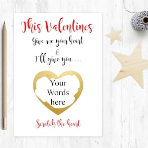 carte à gratter personnalisée de la Saint-Valentin, carte à gratter personnalisée, carte surprise, carte à gratter de grossesse, nous partons en vacances
