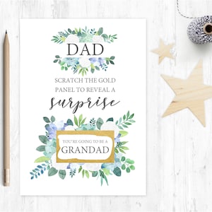 vous allez être un PAPI, grossesse révèlent, annonce de la grossesse, Papi révèlent, scratch et révéler la carte de la grossesse, je suis enceinte