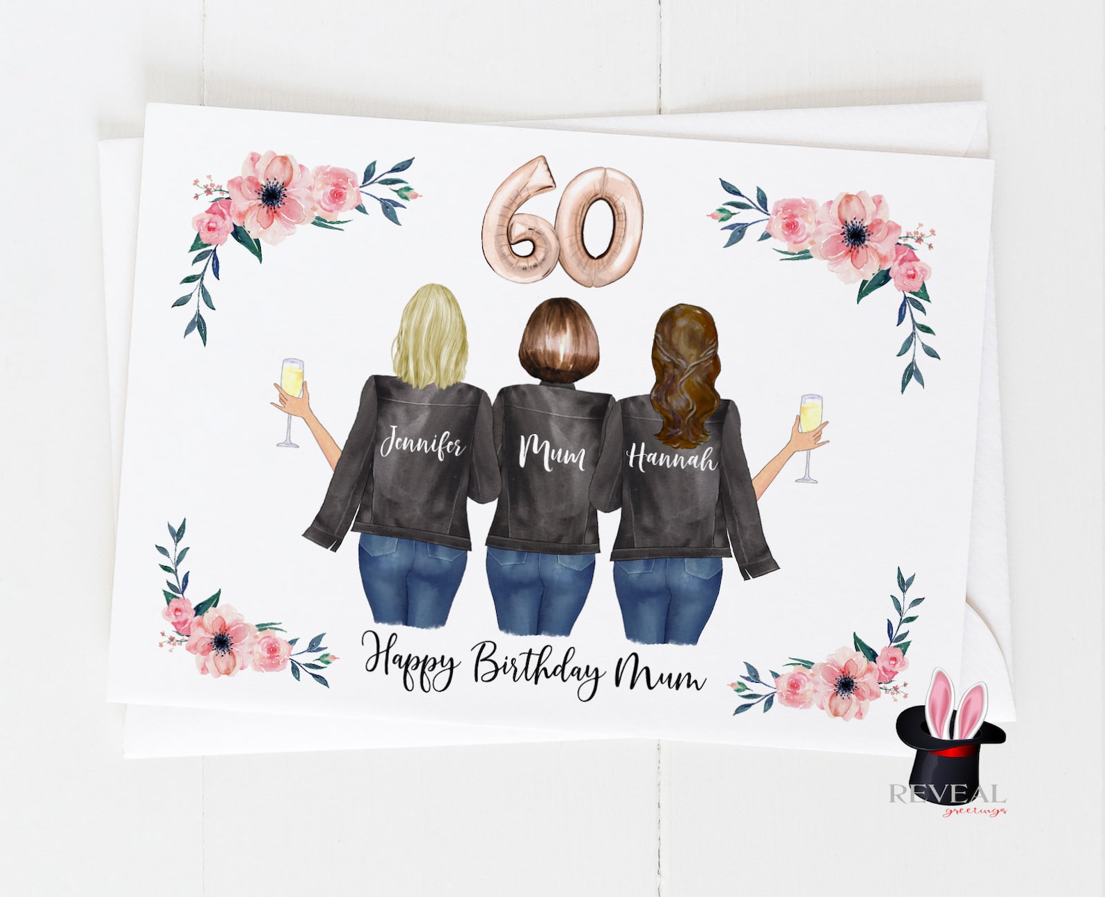 Mum 60th Birthday Card Mother and Daughter Birthday Card Etsy UK