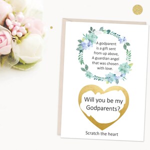veux-tu être ma carte à gratter parrains et marraines, proposition de parrains et marraines, parrains et marraines poème carte, zéro et révèlent parrains et marraines, floral bleu